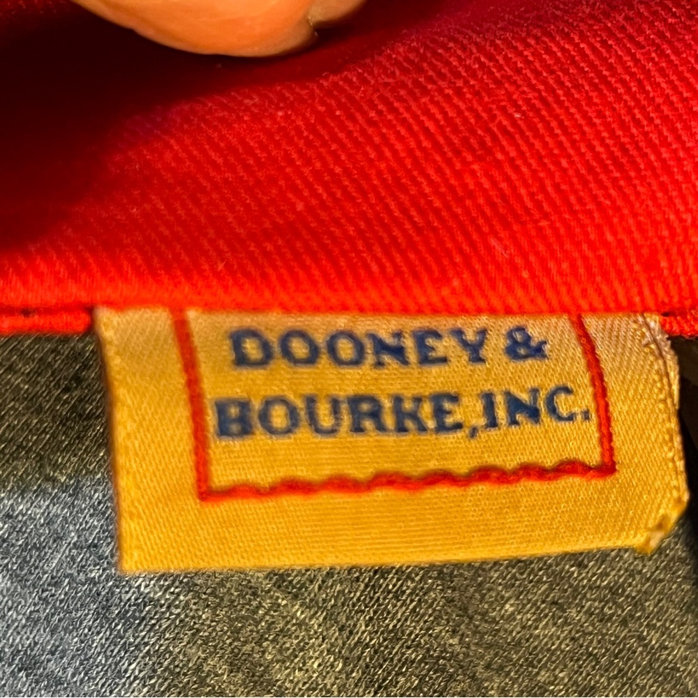 Dooney & Bourke Black and Brown Leather Tote Bag - Picture 11 of 12